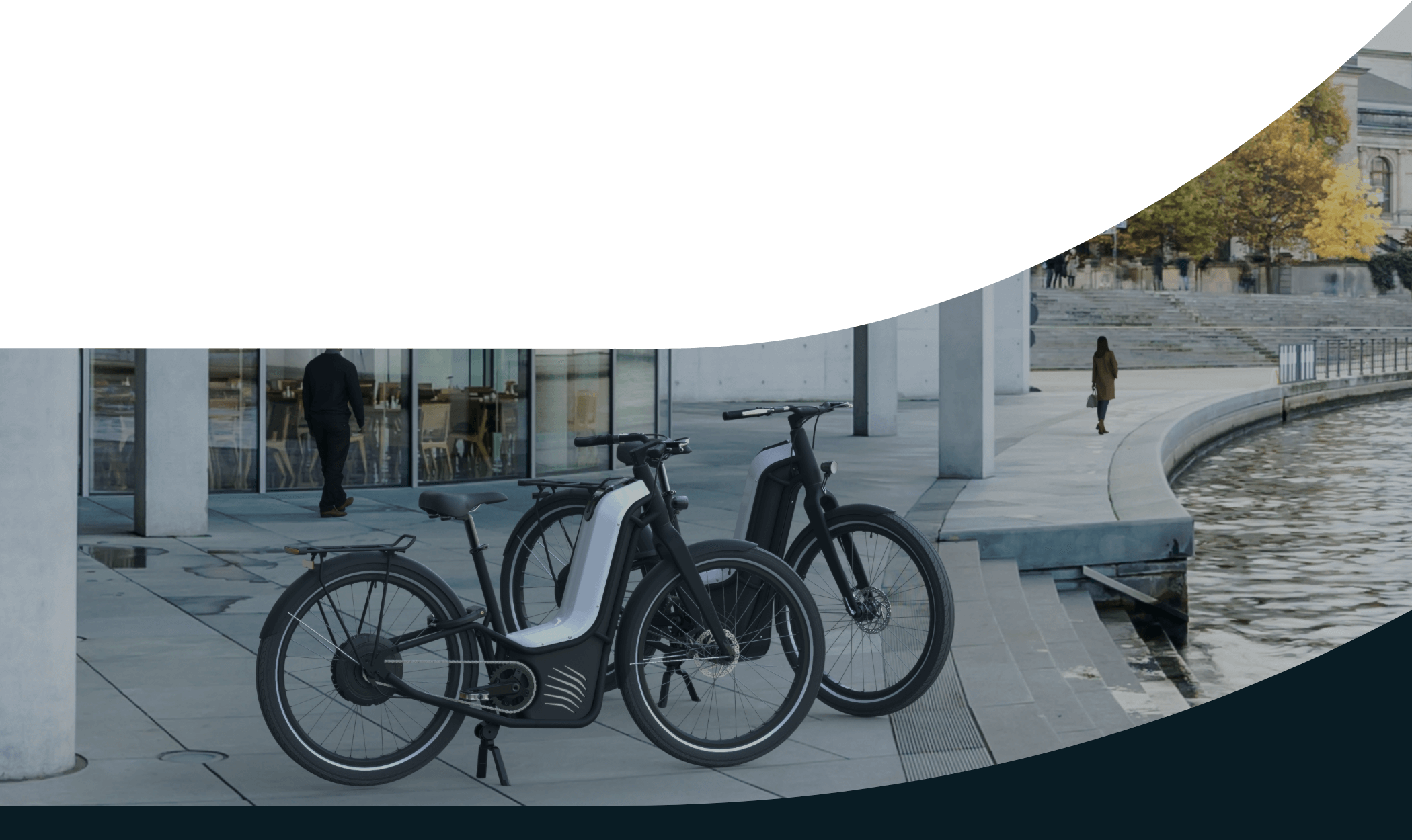 Vélo hydrogène Pragma Mobility dans une ville